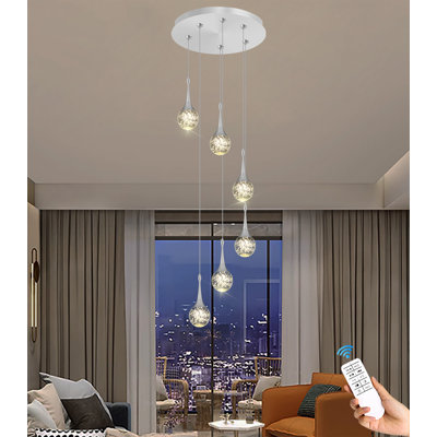 6 - Light Dimmable LED Chandelier