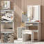 Ensemble coiffeuse et tabouret Vinush