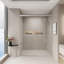 Double porte de douche coulissante sophistiquée pour la salle de bain, rehaussant l'expérience de la douche-112100398