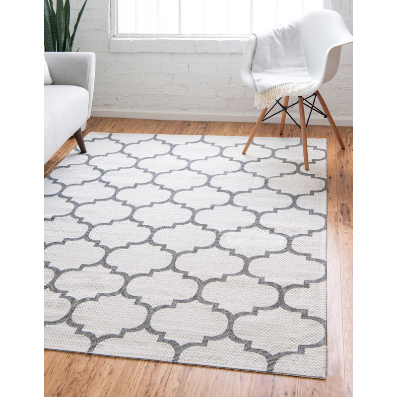California Cotton Abstract Indoor Rug, Rectangle 7'5" x 10'