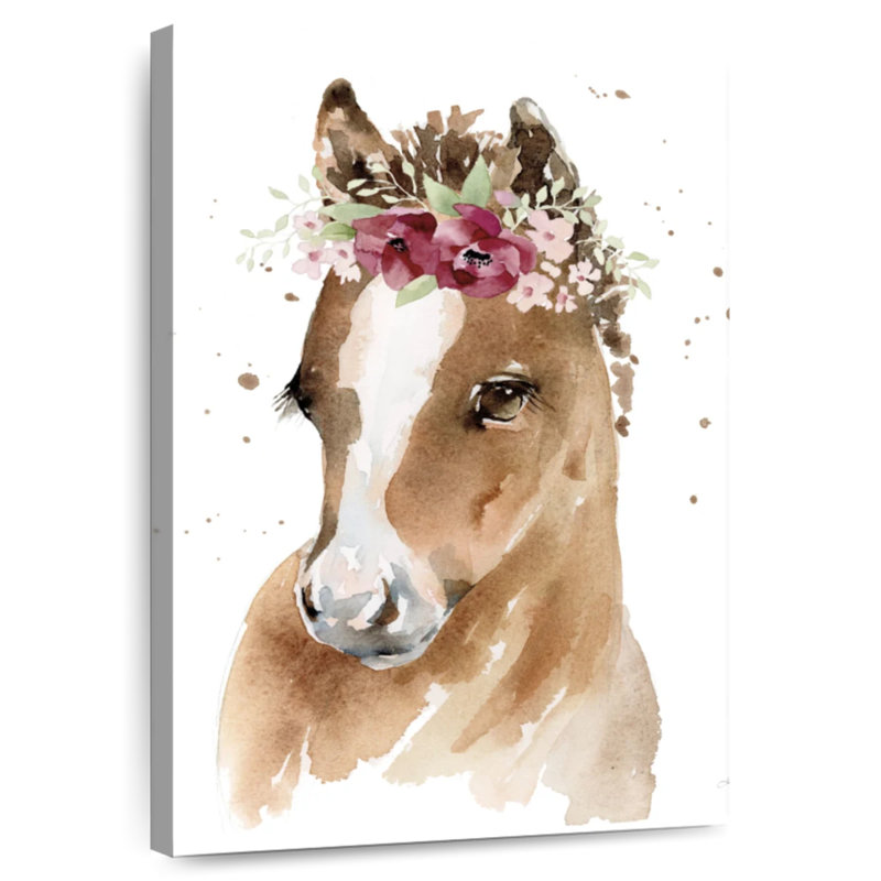 Floral Pony, 36" H x 24" W