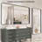 Lunara 1.18" Deep Rounded Corner Rectangular Bathroom Wall Mirror with Premium Tempered Glass & Aluminum Alloy Framed-681452006-681254930