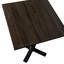 Table de salle à manger 24 po à plateau carré en panneau de fibres à densité moyenne 24 po avec base en acier inoxydable piédestal pour 2 à 3 personnes, table de salle à manger pour la cuisine-114195098