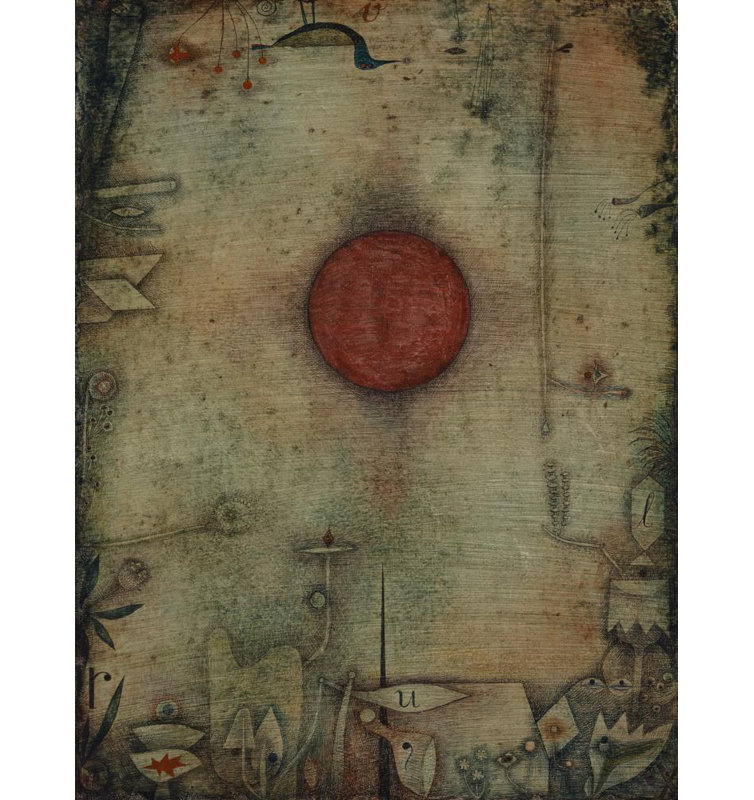 "To the Edge" par Paul Klee - Art mural sur toile tendue avec châssis, H 40 po x l 28 po