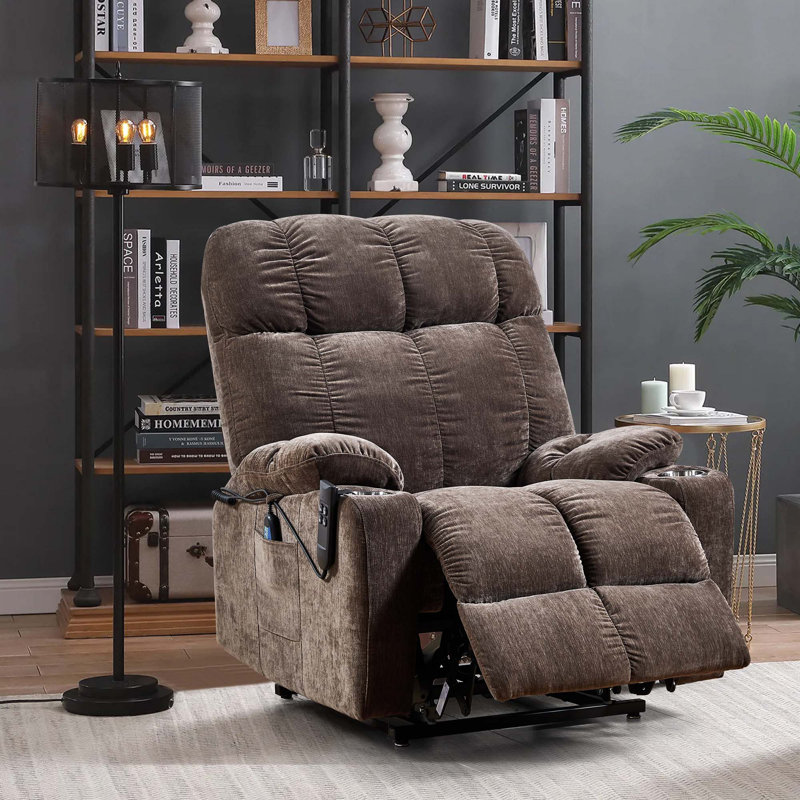 Fauteuil inclinable motorisé Power Lift, Brun