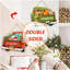 Decor Merry Christmas Décoration pour porte d'entrée réversible suspendue Welcome Farmhouse
