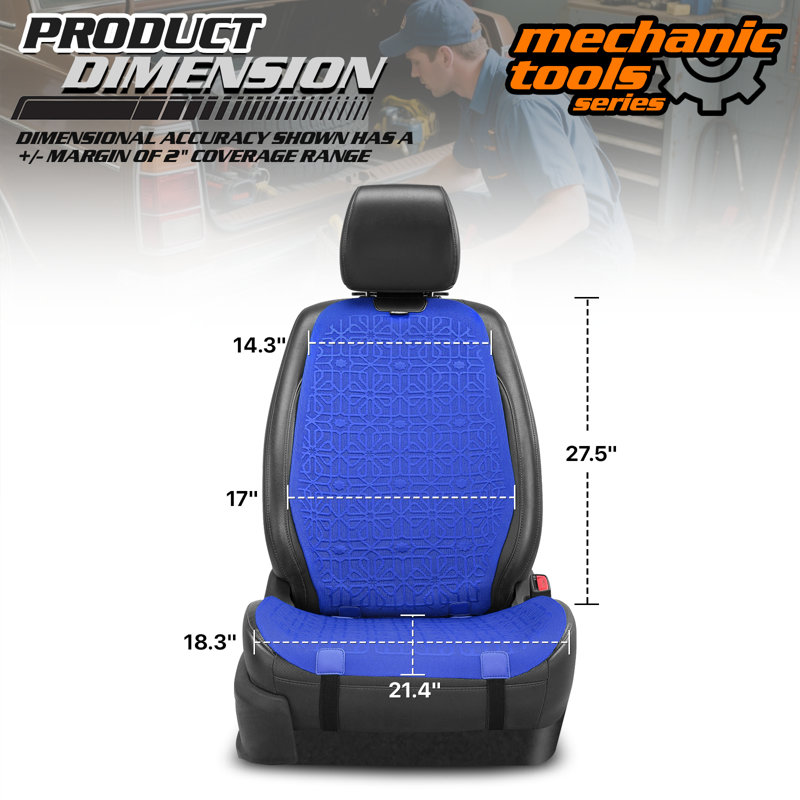 Coussins de siège avant Protex Series, protecteur de siège de voiture sans siège, VUS universel pour voitures et camions