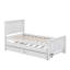 Lit plateforme simple avec tiroirs et lit gigogne-114349994