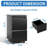 Locking 2 Drawer Metal File Cabinet For Office - Holds Legal/letter/a4 Docs, Fully Assembled Black Finish Mobile With Lock And Mobility Papers,-119183141