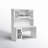 Palmerina 59.4" W Single Desk with Hutch