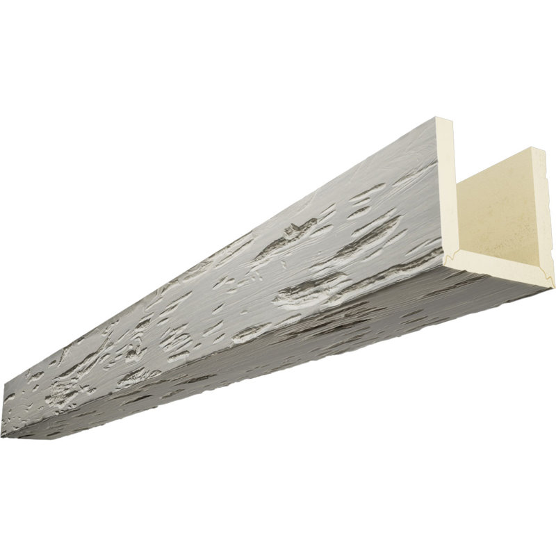 Poutre de plafond 3 côtés Pecky Cypress Endurathane, 8"H x 4"W, Cachemire, 12 pi L