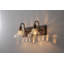 Éclairage pour meuble-lavabo texturé bronze café avec abat-jour en verre transparent-1959730804-1963212879