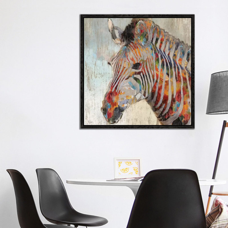 Nan - Wrapped Canvas Print, Black Floater Framed, 93.98 cm H x 93.98 cm W