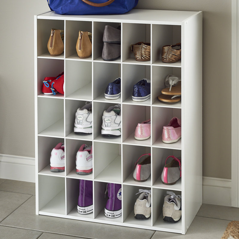 Stackable Organizers 12 Pair Shoe Rack, White