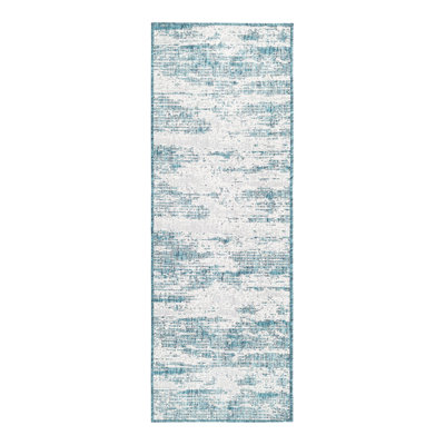 Tapis intérieur / extérieur bleu sarcelle Cartago