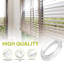 Blind Cord Winder Safety Clips, Clear Plastic Window Shade Cord Holders, Childproof Design, No Wall Damage, 4-Pack.