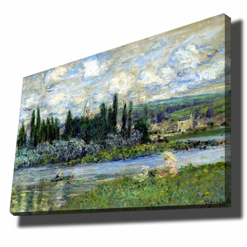 Claude Monet - peinture sur toile tendue