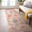 Griffey Vintage Boho Machine Washable Red/Blue Non-Slip Backing Area Rug-765247785