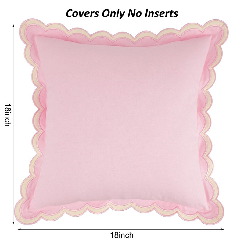 Housses de coussin 18 x 18 pouces, Rose