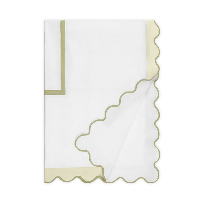 Portofino Standard Cotton Duvet Cover, California King Duvet Cover, Ivory/Oyster/Candlelight