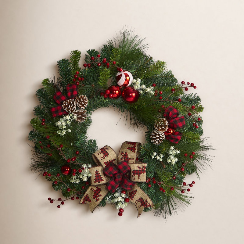 Faux Polyester 24'' Wreath