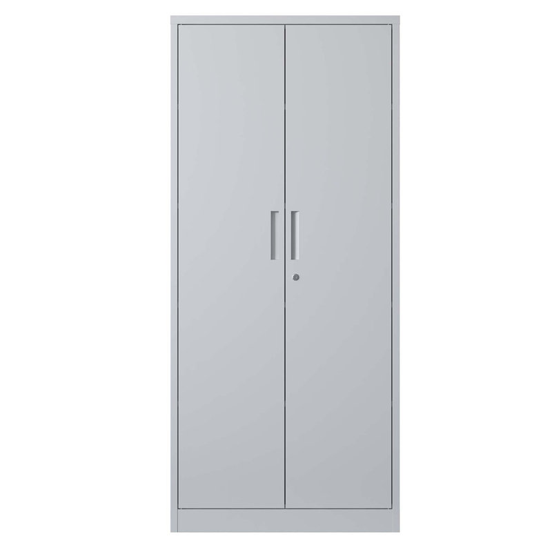 Metal Garage Storage Cabinet, Tool Locking Cabinet With Doors And 3 Adjustable Shelves