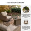 Fauteuil pivotant avec coussin Anikyn