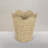 Woven Seagrass Wastebin with Scalloped Edge