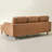 Geo 84" Reversible Chaise Vegan Leather Sofa