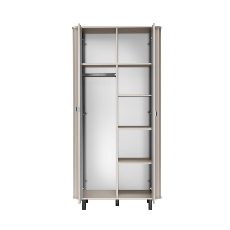 NOVARA 8 wardrobe 2-door, clay grey