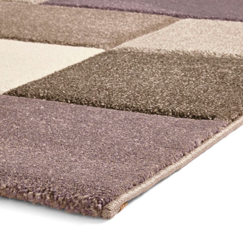 Bahnu area rug Machine Woven Runner Beige/Purple