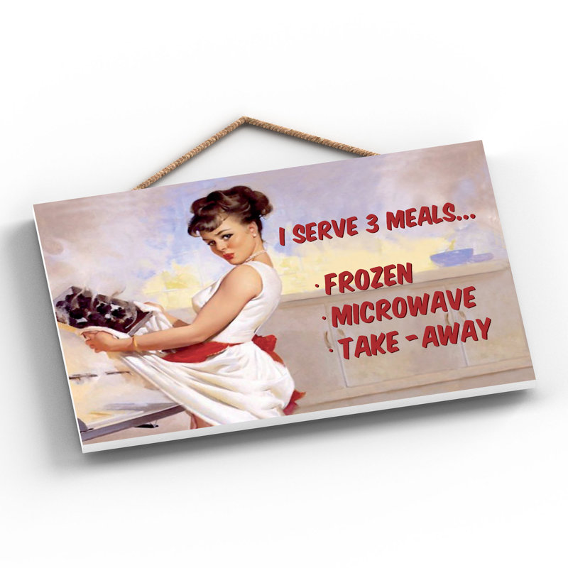 Serve 3 Meals - Print on MDF