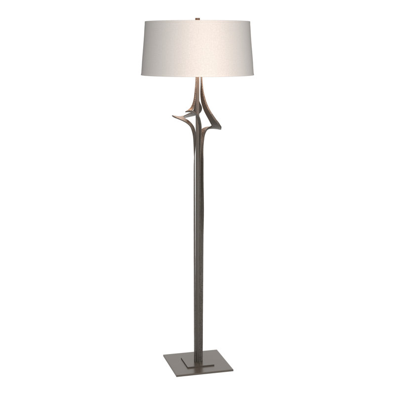 Antasia 59" Floor Lamp, Flax, Dark Smoke