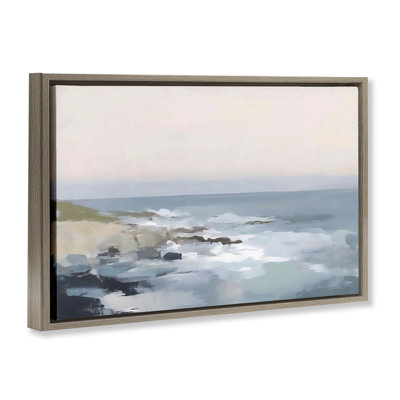 Cadre flottant Serene Coastal Ocean Scene, design par Creative Studio