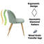 Chaise d'appoint rembourrée en velours Eurania-1191315496