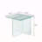 Tempered Clear Glass Sidetable