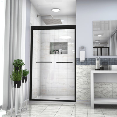 Paroi de douche coulissante semi-sans cadre