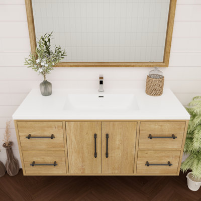 Victoria 47.2'' Single Bathroom Vanity with Acrylic Top