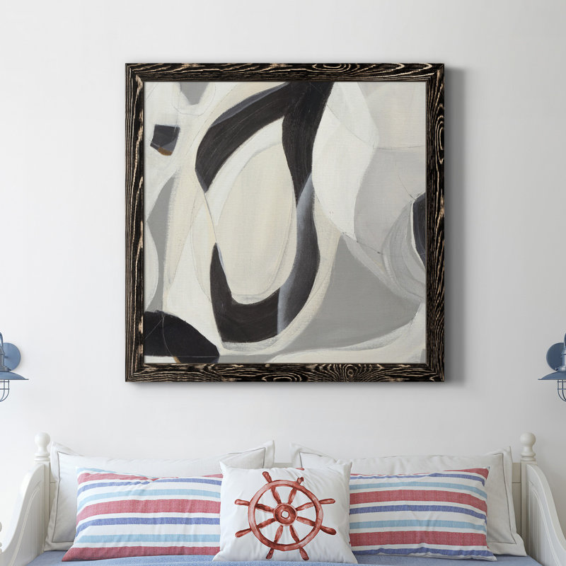 La toile encadrée de qualité supérieure - prête à être accrochée, Cadre noir, H 35,5 po x l 35,5 po x P 1,5 po