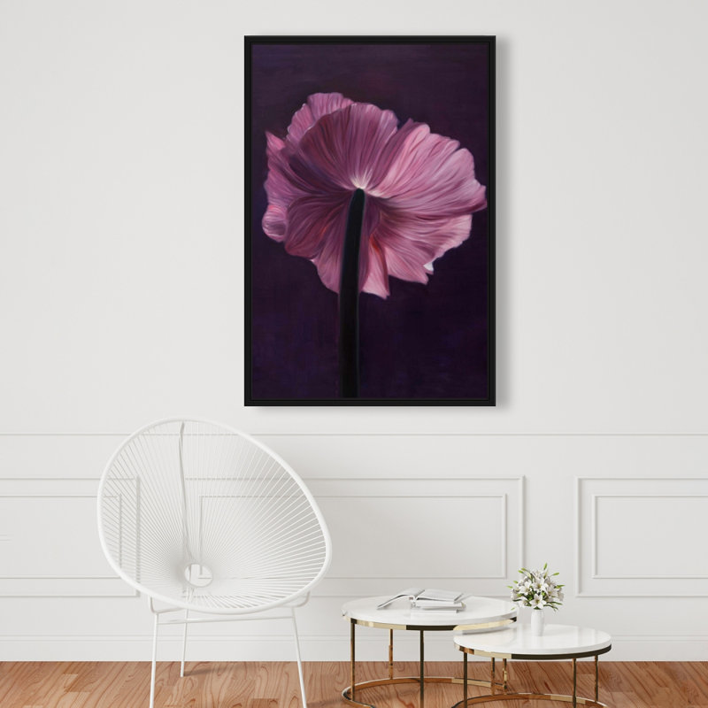 "Pétales mauves" sur toile