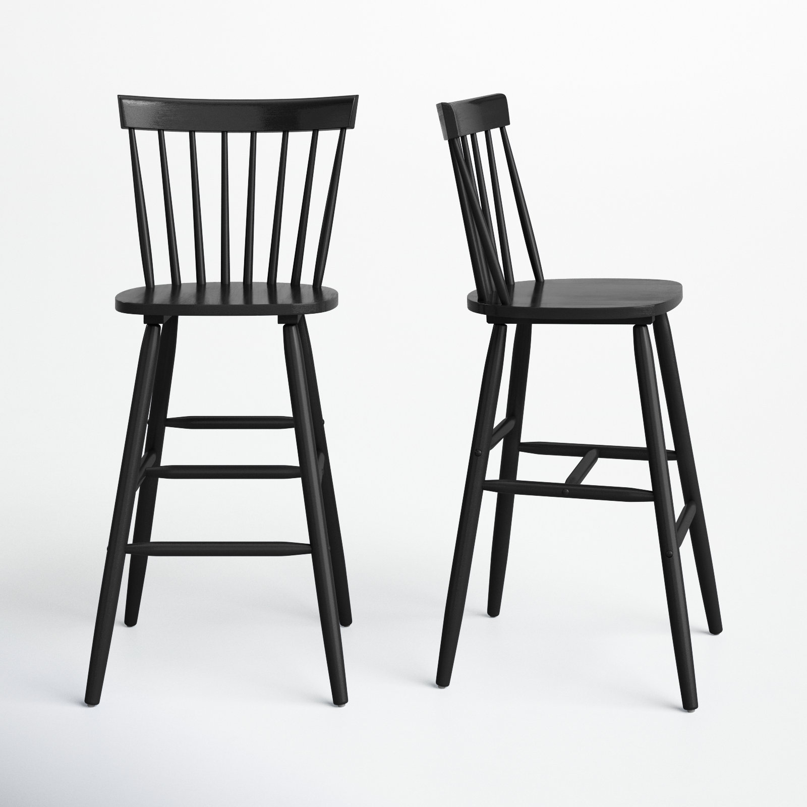 Stacee Bar and Counter Stool, Black, Bar Stool (29" Seat Height)