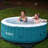 Aleko 4 Person 130 Jet Vinyl Inflatable Hot Tub-32701832