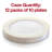 White with Gold Edge Rim Plastic Appetizer/Salad Plates (7.5")