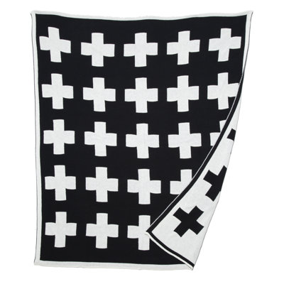 Swiss Knitted Throw Blanket