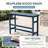 3-Piece Outdoor Rectangular HDPE Counter Height Patio Bar Set-1671552250