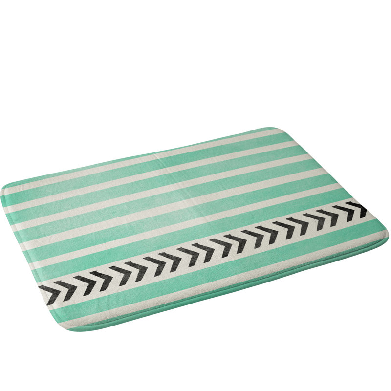 Memory Foam Non-Slip Bath Rug, Mint