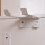 Bureau de coiffeuse avec miroir lumineux et prise de courant, bureau de maquillage avec tiroirs et grande armoire de rangement pour la chambre à coucher, 3 modes d'éclairage à luminosité réglable, tabouret de rangement, blanc