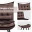 Fauteuil d'appoint à dossier capitonné en velours Cellan-1544401056
