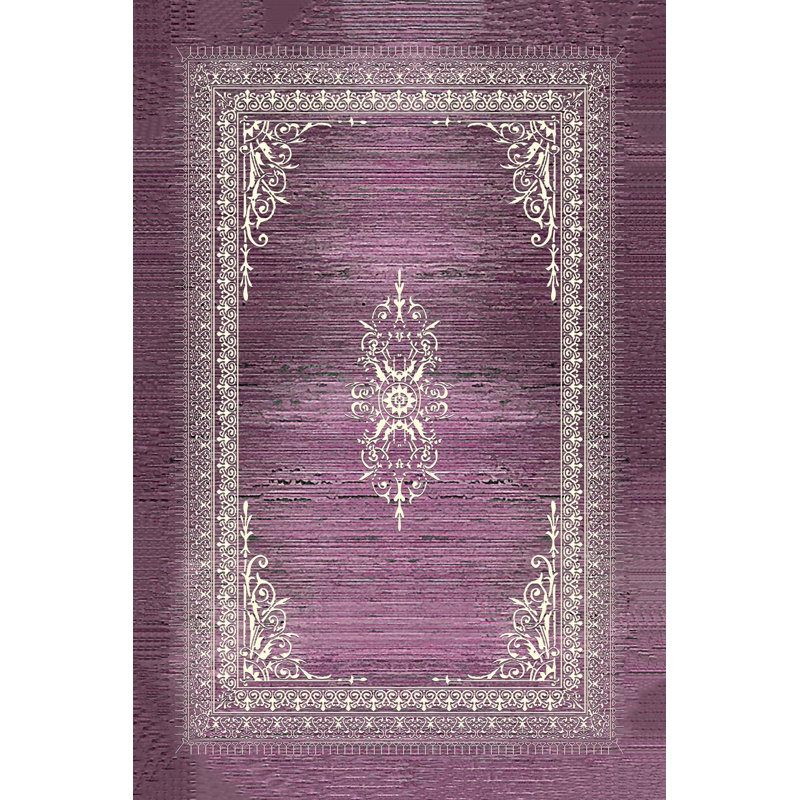 Premium Woven Area Rug, 5.9 x 9.2 Feet | 100% Polyester, 650 g/m² | Antibacterial, Non-Slip PVC Dot Underside, 0.3 in Pile Height | Machine Washable, 3D Digital Printing | Perfect for Living Room & Bedroom Decor