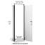 Porte de douche pivotante en verre sans cadre-72146918-129687865